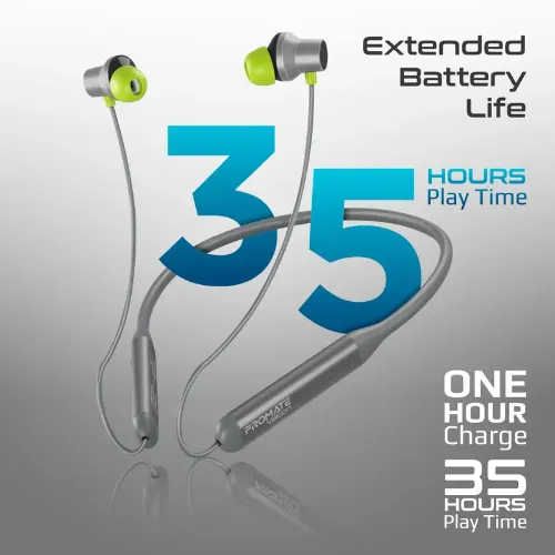 Promate Velcon High-Definition ANC Wireless Neckband Earphones - View 3