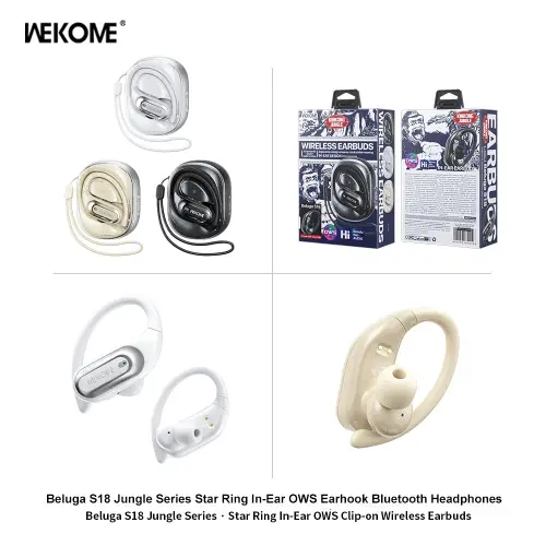 WEKOME Beluga S18 In Ear OWS Clip On Wireless  Earbuds - View 3