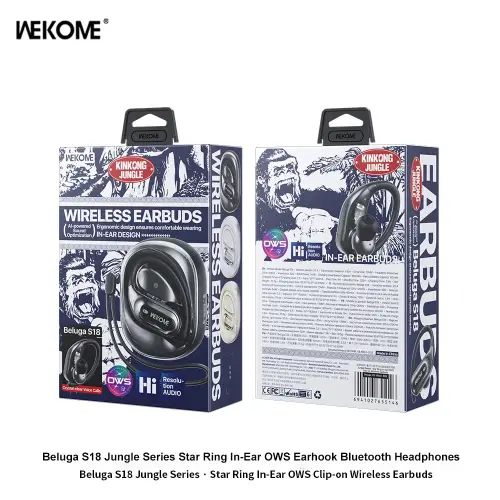 WEKOME Beluga S18 In Ear OWS Clip On Wireless  Earbuds - View 4