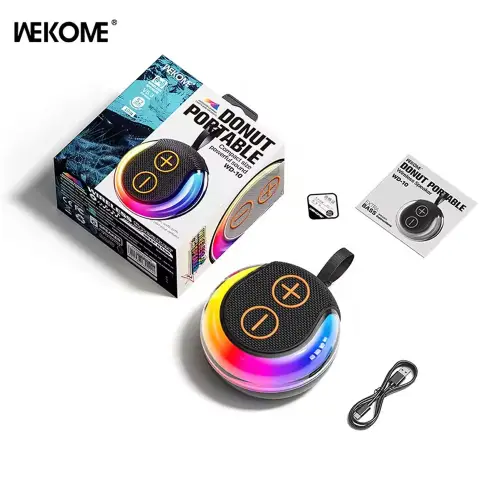 WEKOME WD10 RGB Donut Portable Wireless Bluetooth Speaker - View 3