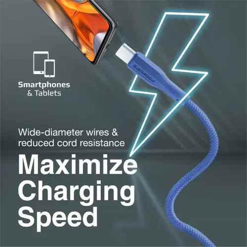 Promate XCord-AC Super Flexible Data and Charge USB-C Cable - View 2