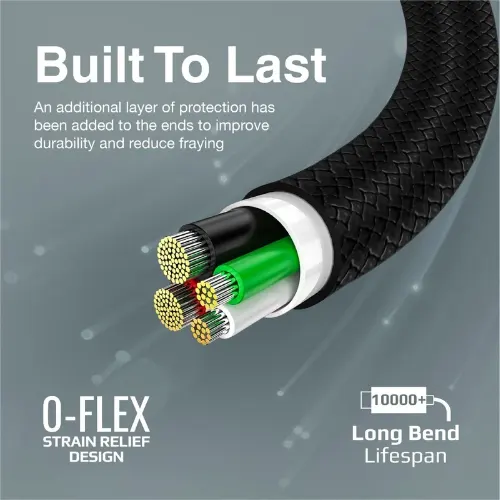 Promate XCord-CC High Tensile Strength Data & Charge USB-C Cable - View 4