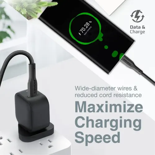 Promate XCord-CC High Tensile Strength Data & Charge USB-C Cable - View 2