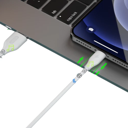 Xipin LX49 1 Meter 5A  Lightning Cable White - View 2