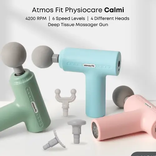 Atmos Fit Physiocare Calmi Deep Tissue Massager Gun - Jet Black - View 2