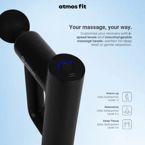 Atmos Fit Physiocare Recharge Deep Tissue Massager Gun - View 3