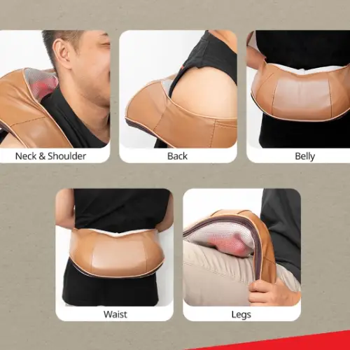 Atmos Fit Portable Multifunctional Kneading Massager - Cozy Mahogany - View 5