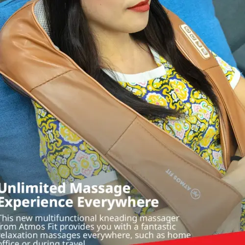 Atmos Fit Portable Multifunctional Kneading Massager - Cozy Mahogany - View 2