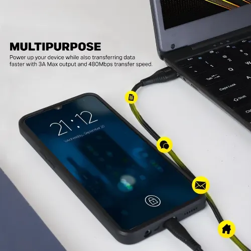 Jaguar Electronics CG53 3.0A Fast Charging Data Cable - View 2