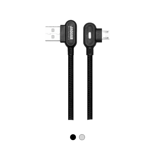 Jaguar Electronics CG82 3.0A Fast Charging Data 90 Degree Cable