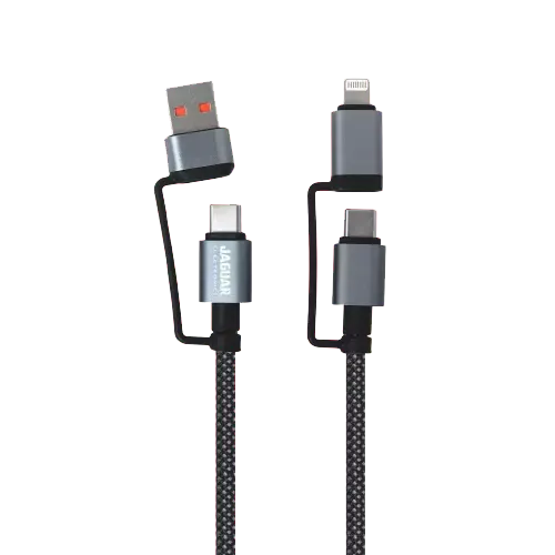 Jaguar Electronics CG92 60W PD/QC 1.2 Meter 4-in-1 Fast Charging Data Cable - View 3
