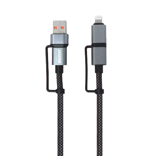 Jaguar Electronics CG92 60W PD/QC 1.2 Meter 4-in-1 Fast Charging Data Cable - View 2
