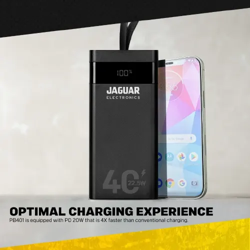 Jaguar Electronics PB401 40000mAh QC3.0 + PD Digital Display Power Bank 22.5W - View 3