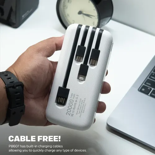 Jaguar Electronics PB607 20000mAh Power Bank with Charging Cable - View 4