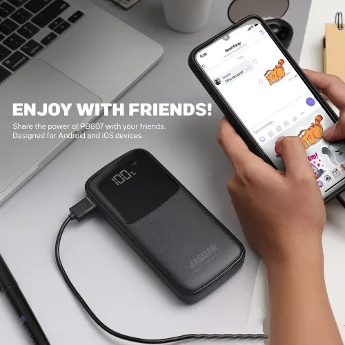 Jaguar Electronics PB607 20000mAh Power Bank with Charging Cable - View 3