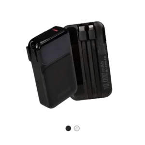 Jaguar Electronics PB898 10000mAh 22.5W PD/QC 3.0 Power Bank With Plug and Built-in Cables
