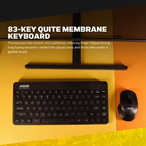 Jaguar Electronics PR25 2.4G Optical Wireless Keyboard and Mouse Combo - View 3