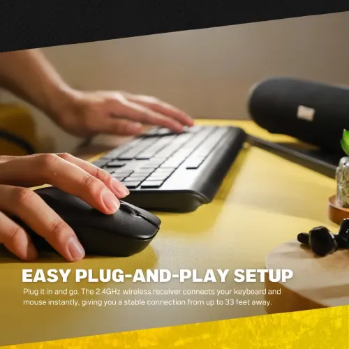 Jaguar Electronics PR26 2.4G Optical Wireless Keyboard and Mouse Set - View 4