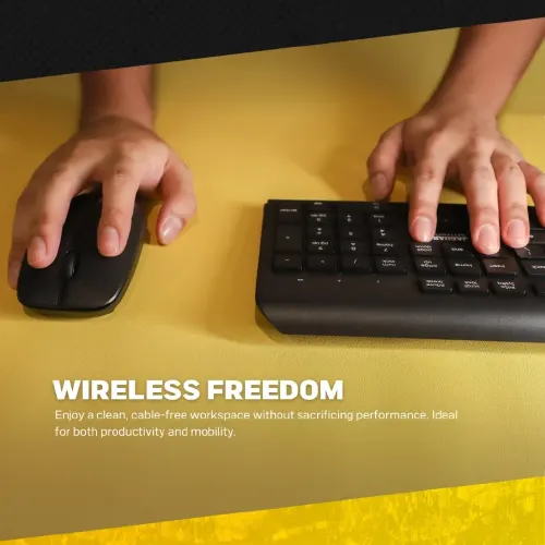 Jaguar Electronics PR26 2.4G Optical Wireless Keyboard and Mouse Set - View 3
