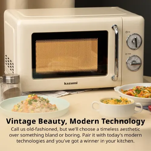 Kazumi KZ-702 20L Retro Microwave Oven - View 2