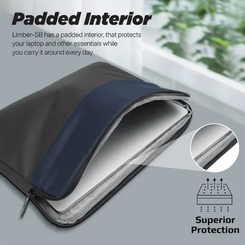 Promate Limber-SB Lightweight 13" Tablet Sleeve with Front Storage Zipper - View 2