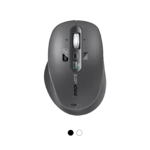 Promate SamoTri Tri-Connect Wireless Mouse with Rechargeable Battery, 2.4G and Dual BT Connectivity