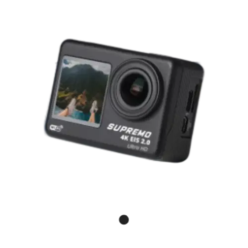 Supremo Ace 4K Dual Display Waterproof Action Camera - Black