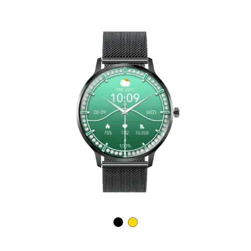 Promate xWatch-US13 1.32" Curved AMOLED Screen Fitness Tracker Smartwatch w/ BT Calling